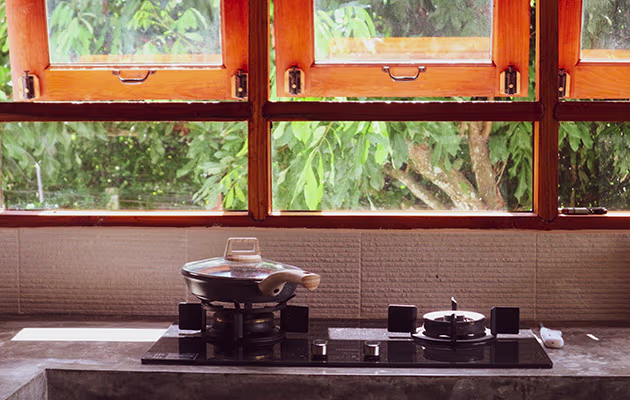 Modern kitchen with appliances